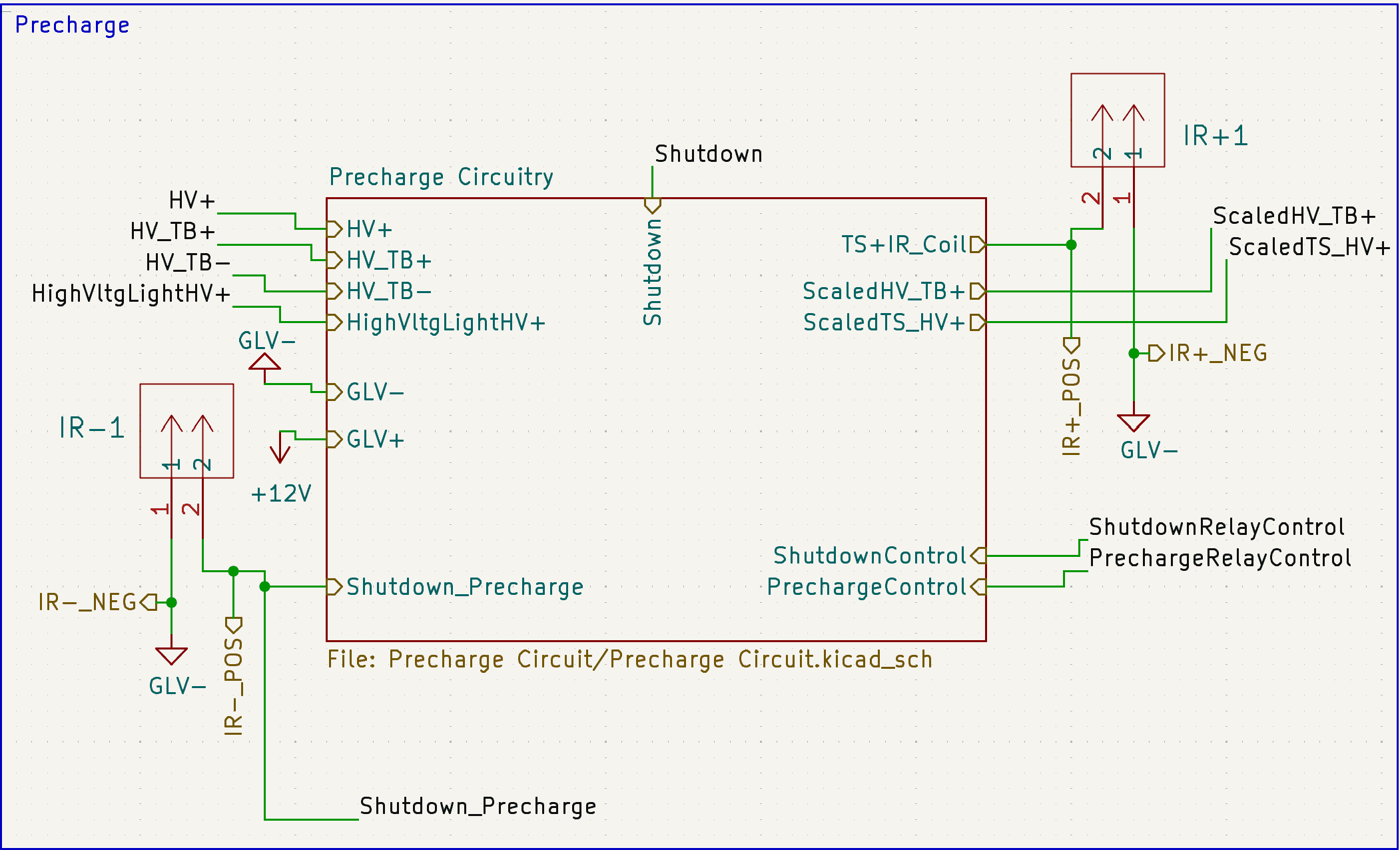 Hierarchal view of Precharge Circuitry
