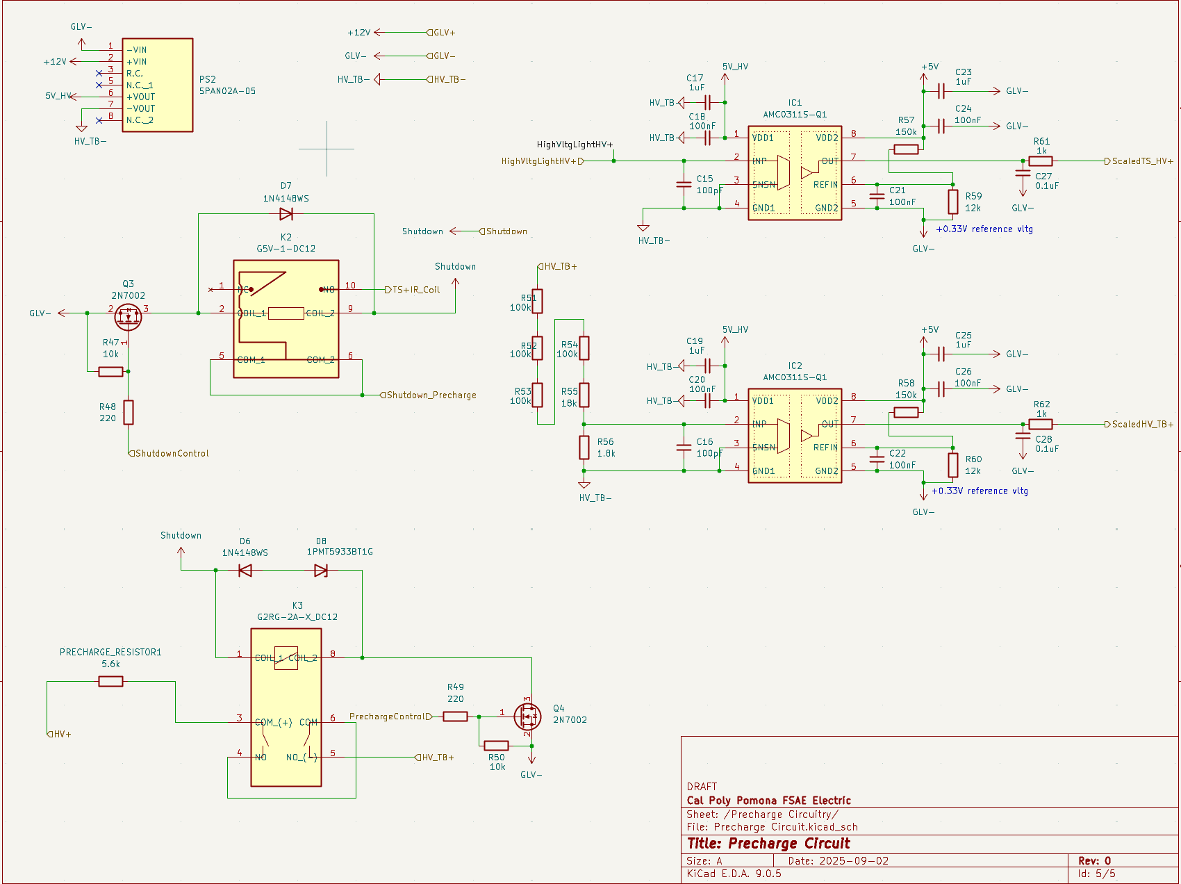 Schematic view of Precharge Circuitry
